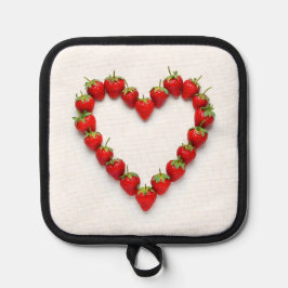 Strawberry Heart Topflappen
