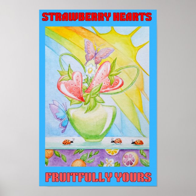 STRAWBERRY HEARTS POSTER (Vorne)