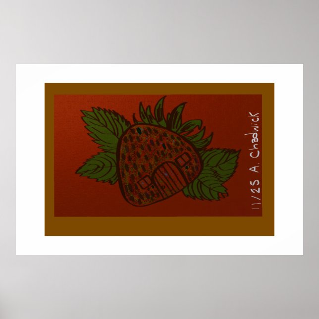 Strawberry Home Sweet Home Poster (Vorne)