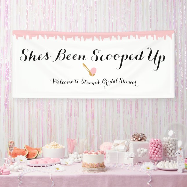 Strawberry Ice Cream Social Welcome Vinyl Banner (Party)