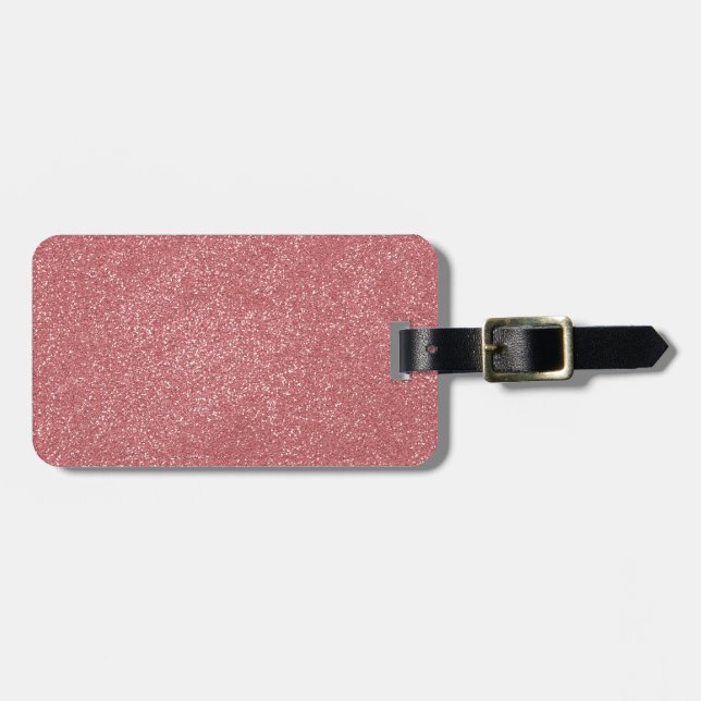 Strawberry Ice PINK with Glitter Gepäckanhänger (Vorderseite horizontal)