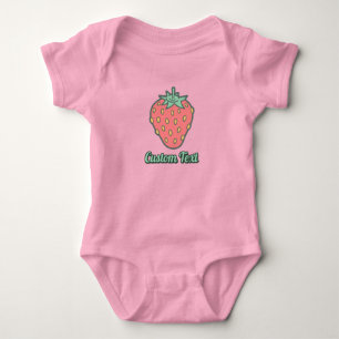Strawberry Icon Baby Strampler