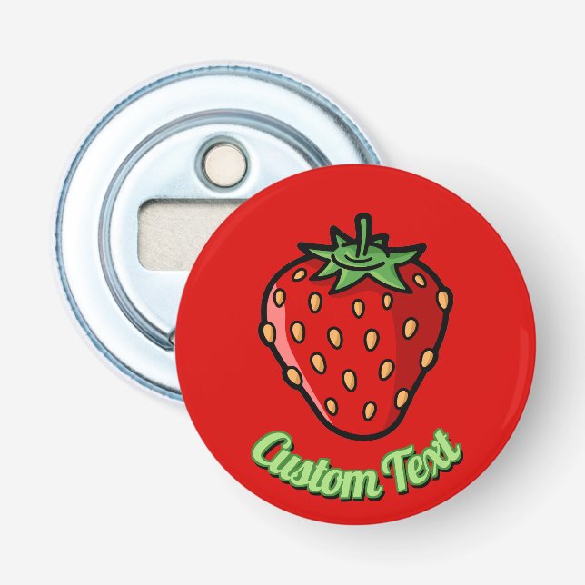 Strawberry Icon Bottle Opener Flaschenöffner (Vorderseite)