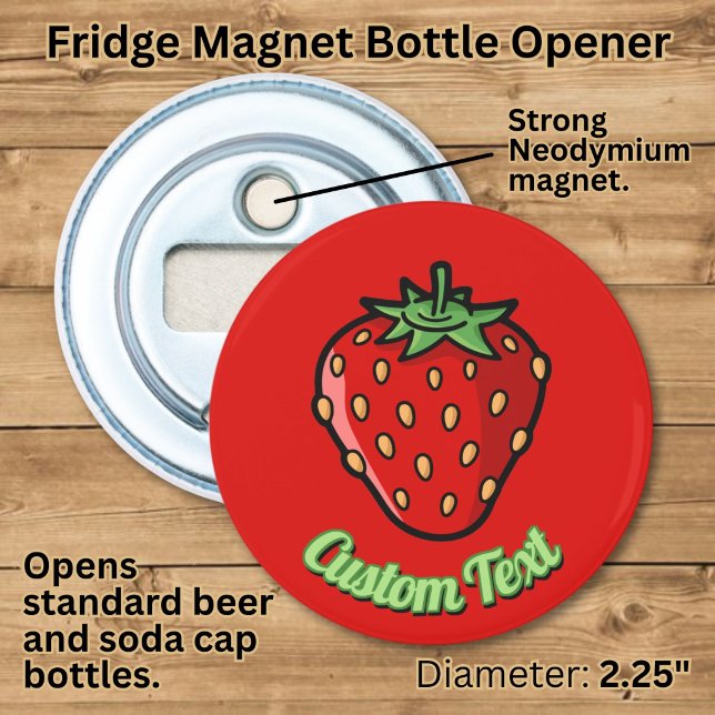 Strawberry Icon Bottle Opener Flaschenöffner (Von Creator hochgeladen)