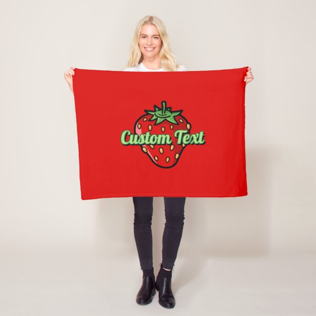 Strawberry Icon Fleece Blanket (Beispiel)