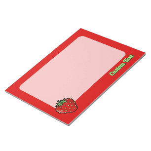 Strawberry Icon Notepad Notizblock