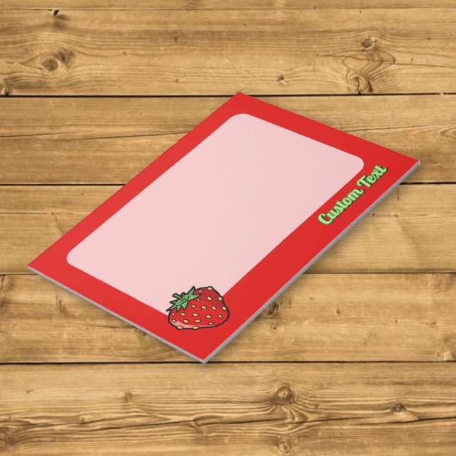 Strawberry Icon Notepad Notizblock (Von Creator hochgeladen)