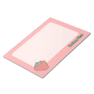 Strawberry Icon Notepad Notizblock