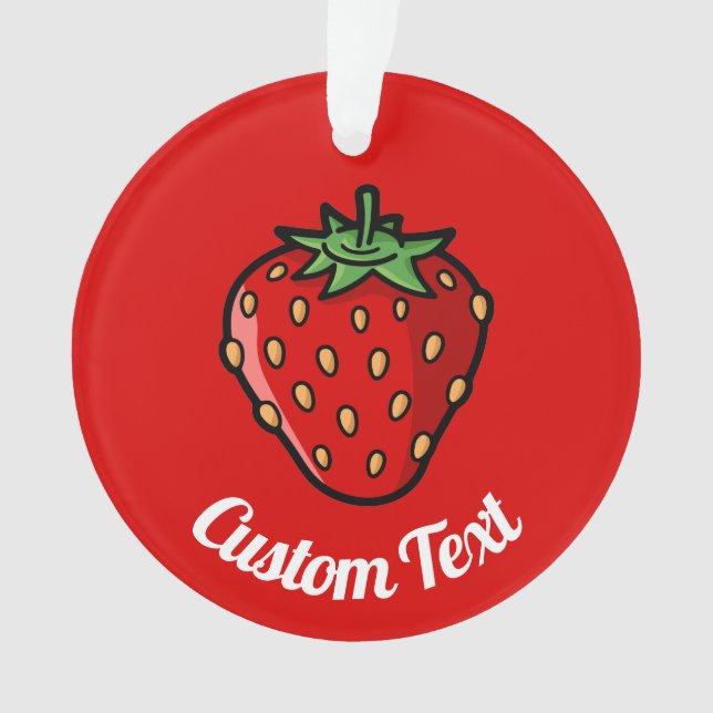 Strawberry Icon Ornament (Vorderseite)