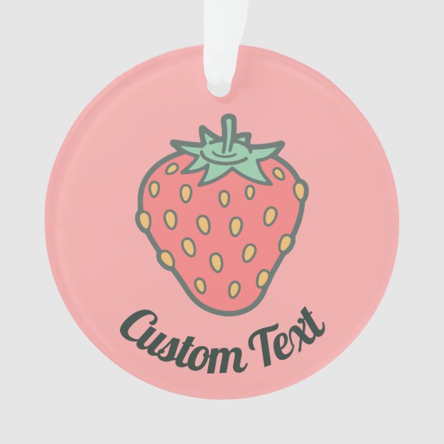Strawberry Icon Ornament (Vorderseite)