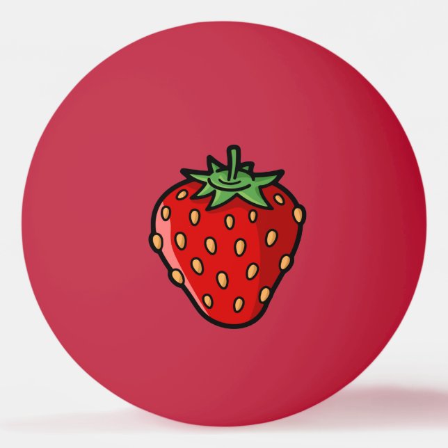 Strawberry Icon Ping-Pong Ball (Vorderseite)