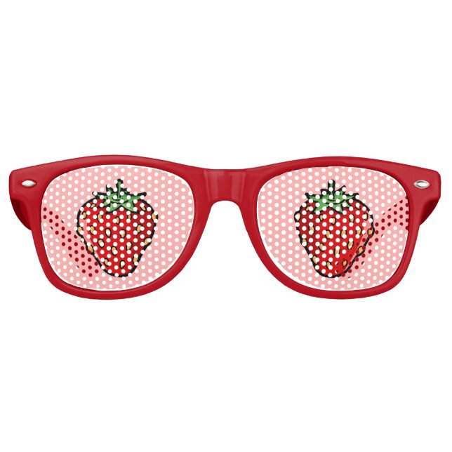 Strawberry Icon Sonnenbrille (Vorderseite)