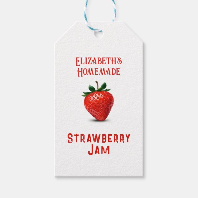 Strawberry Jam Geschenkanhänger (Vorderseite)