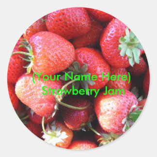 Strawberry Jam Label Aufkleber