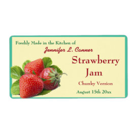 Strawberry Jam oder Preserve 2 Canning Jar