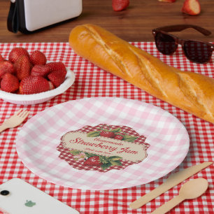 Strawberry Jam Pappteller