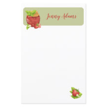Strawberry Jam Personalisiert Stationary
