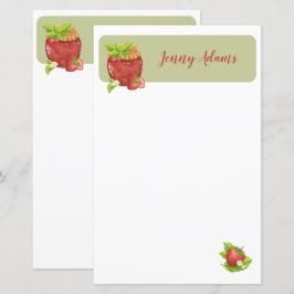 Strawberry Jam Personalisiert Stationary