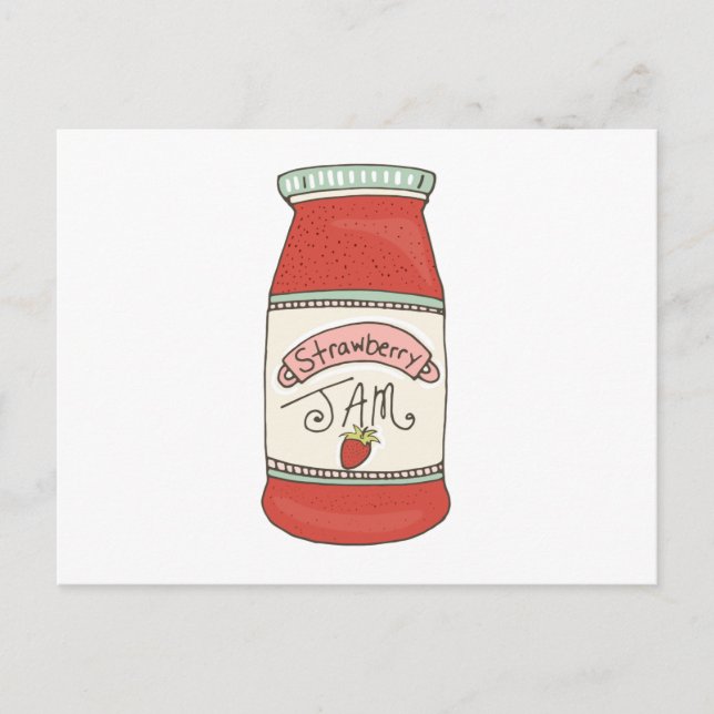 Strawberry Jam Postkarte (Vorderseite)