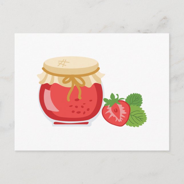 Strawberry Jam Postkarte (Vorderseite)