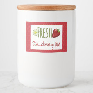 Strawberry Jam Preserve Canning Label Lebensmitteletikett