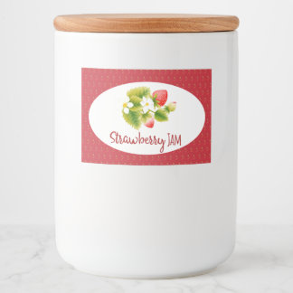 Strawberry Jam Preserve Canning Label Lebensmitteletikett