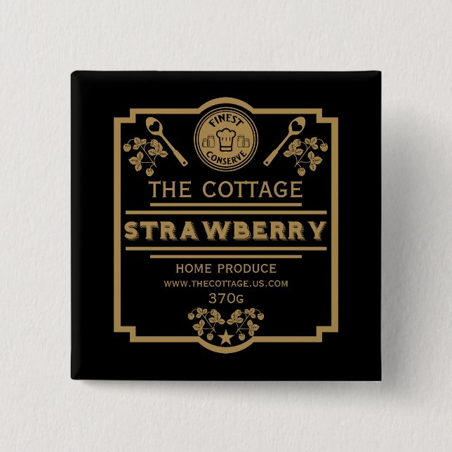 Strawberry Jam Seller Button (Vorderseite)