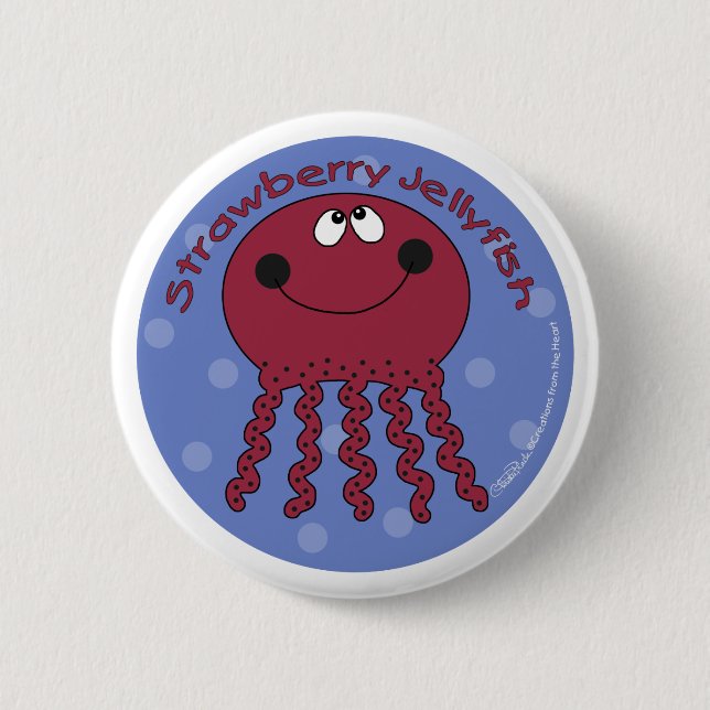 Strawberry Jellyfish Button (Vorderseite)