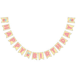 Strawberry Juice Box Happy Birthday Wimpelkette