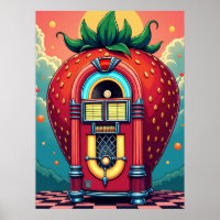 Strawberry Jukebox: Retro Surrealismus Pop Art