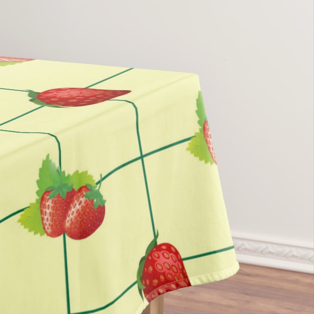 STRAWBERRY KARIERT TISCHDECKE (Beispiel)