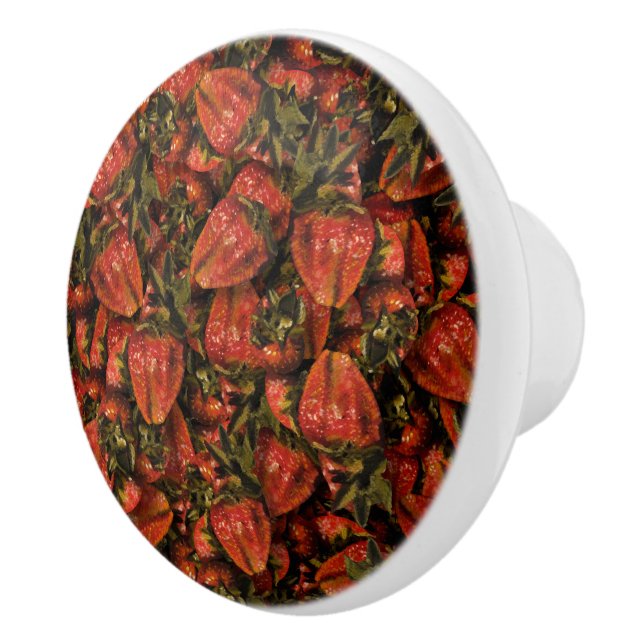 Strawberry Keramik Knob Keramikknauf (Rechts)