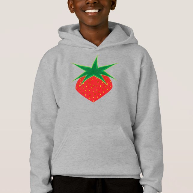 Strawberry Kids Unisex Pullover Hoodie (Vorderseite)