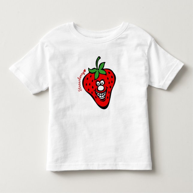 Strawberry *Kids White Tee (Vorderseite)