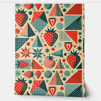 Strawberry Kitchen Hütte Tapete