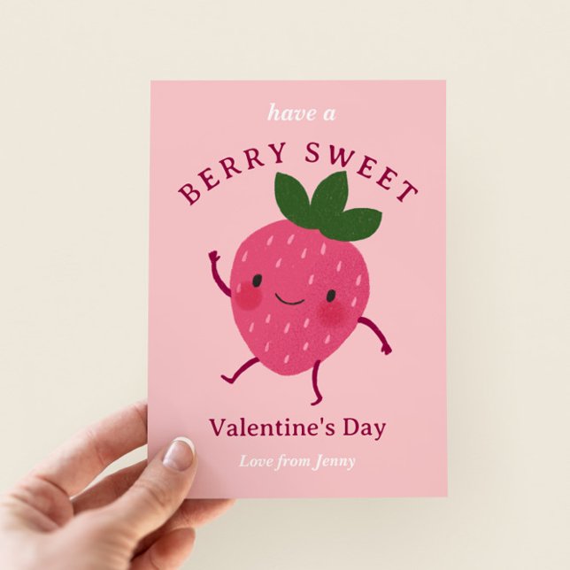 Strawberry-Klasse Valentine-Karte Einladung (Von Creator hochgeladen)