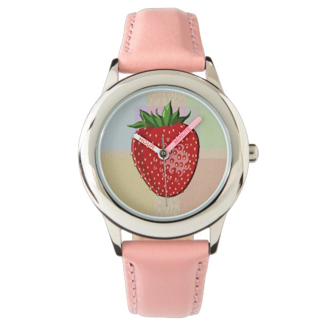 Strawberry - Ladys Designer watch Armbanduhr (Vorderseite)