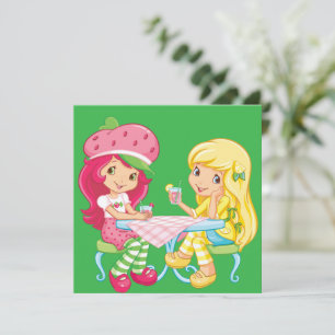 „Strawberry & Lemonade Besties“ Dankeskarte