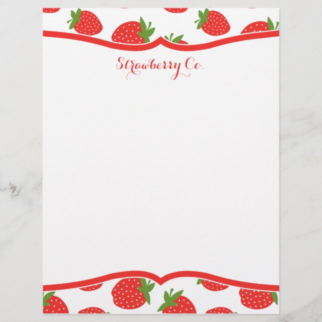 Strawberry Letterhead (Vorderseite)
