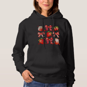 Strawberry Liebe Ästhetik Hoodie