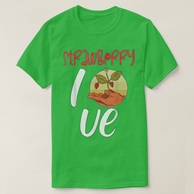 Strawberry Liebe Bauer Greengrocer T-Shirt (Design vorne)