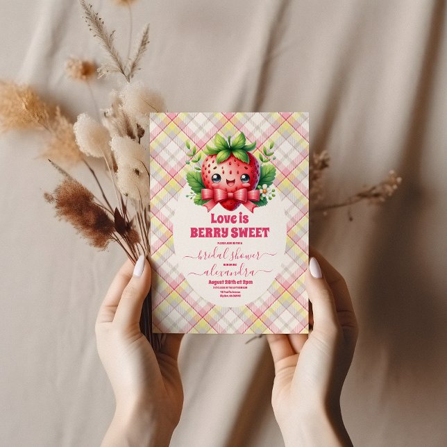 Strawberry Liebe ist Berry Sweet Brautparty Einladung (Von Creator hochgeladen)