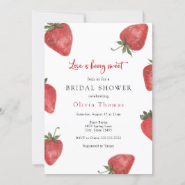 Strawberry Liebe ist Sweet Bridal Dusche Einladung