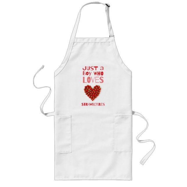 Strawberry-Liebe Lange Schürze (Vorne)
