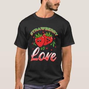 Strawberry Liebe Sommerfrüchte Liebhaber des Feins T-Shirt