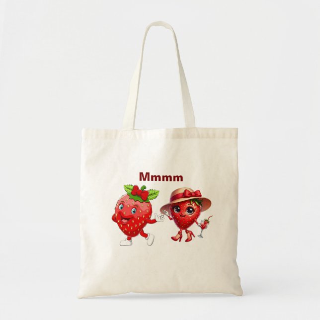 Strawberry-Liebe Tragetasche (Vorne)