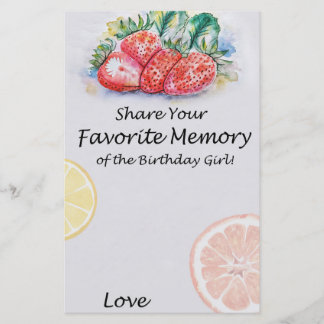 Strawberry Lieblings-Erinnerung an das Geburtstags