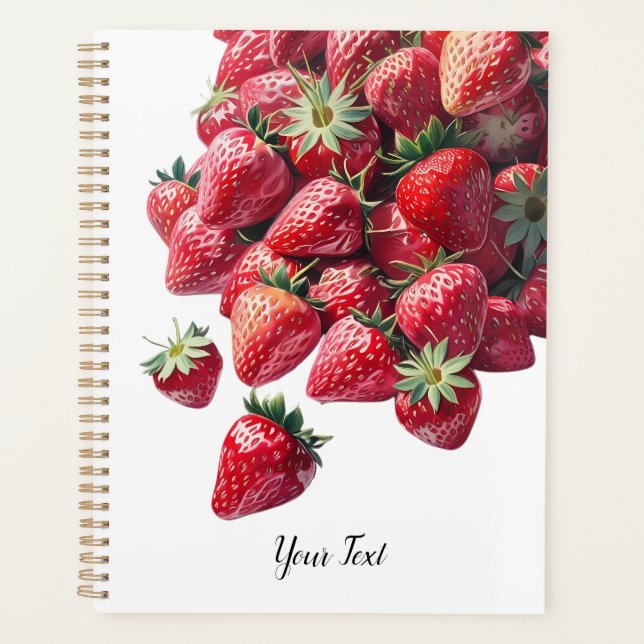 Strawberry Lovers - Niedlich Personalisiert Planer (Vorderseite)