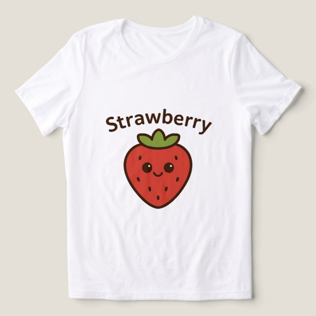 Strawberry Luxe T-Shirt Tri-Blend Shirt (Design Vorderseite)