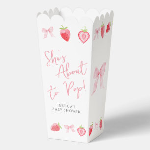 Strawberry macht sich den Pop Baby Shower Popcorn Geschenkschachtel